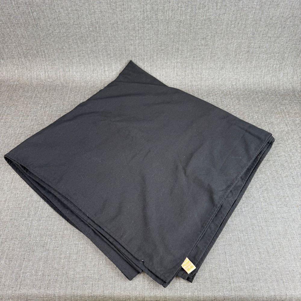 Milliken Signature Plus ADI Black Square Tablecloth 85x85 Excellent Condition